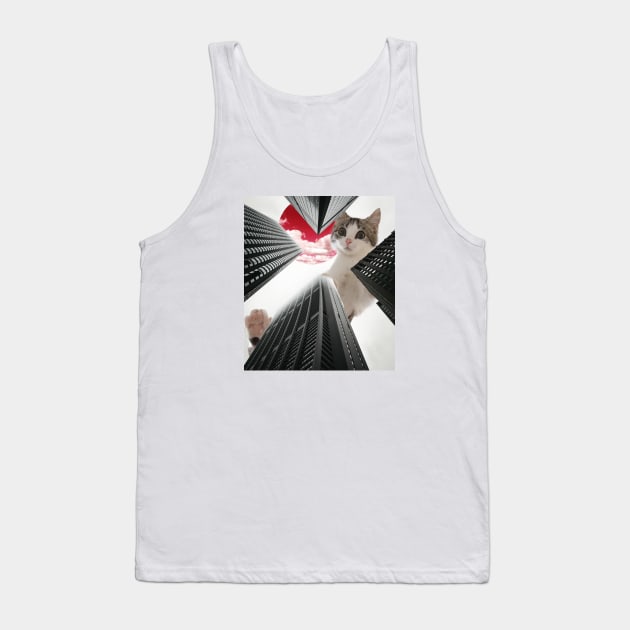 Cat buildings Tank Top by mintchocollage